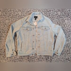 Forever 21 Classic Light Blue Jean Jacket